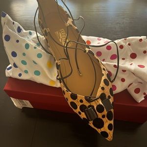 So funky! Brand new Ferragammo leopard animal print brand new